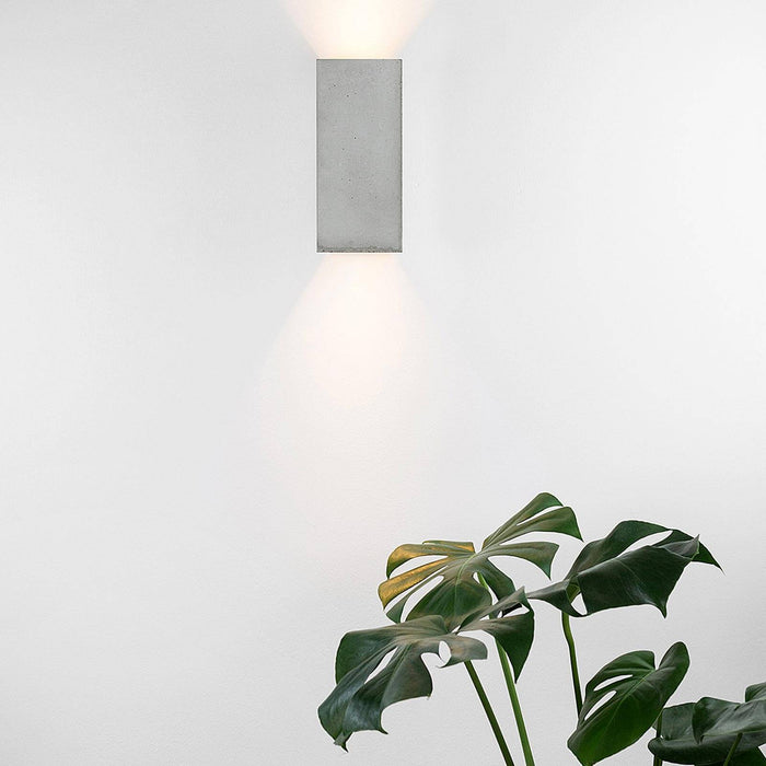 Concrete Rectangular Wall Light
