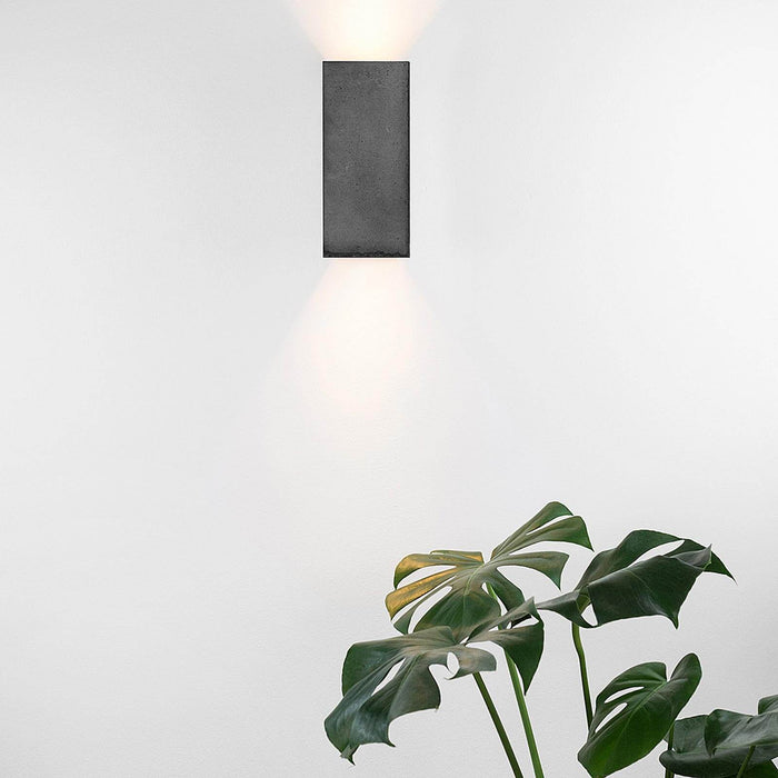 Concrete Rectangular Wall Light
