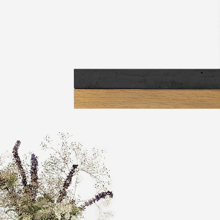 Concrete & Oak Bar Pendant Light