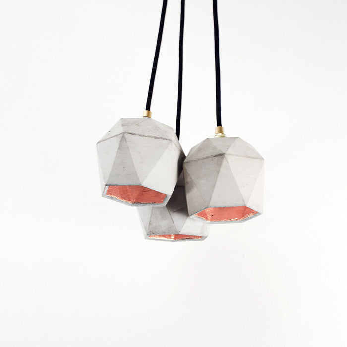 T2 Concrete Bundle Pendant Lights