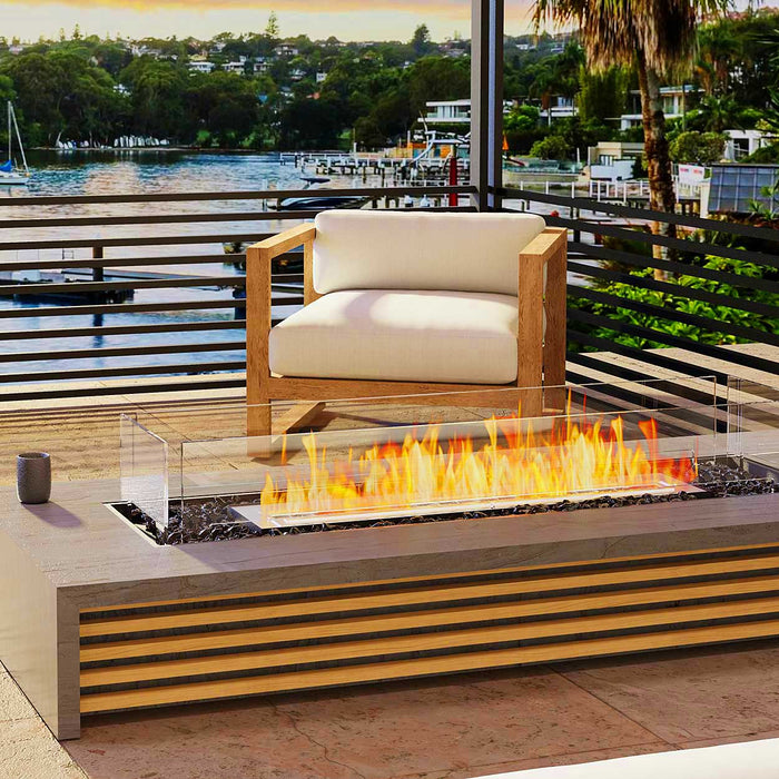 Flex Bench Fireplace