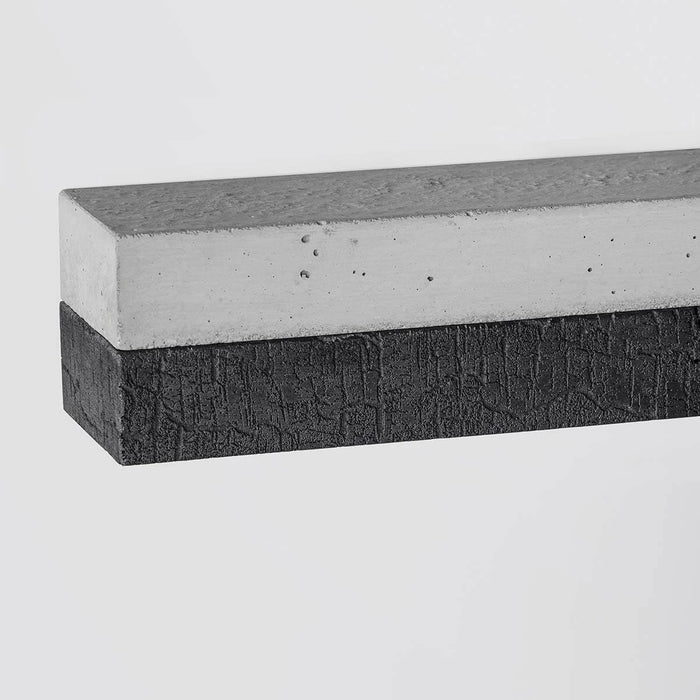 Concrete & Burned Wood Bar Pendant Light