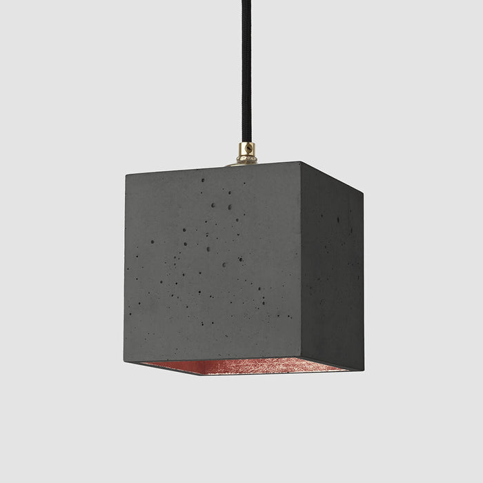 Concrete Cubic Pendant Light