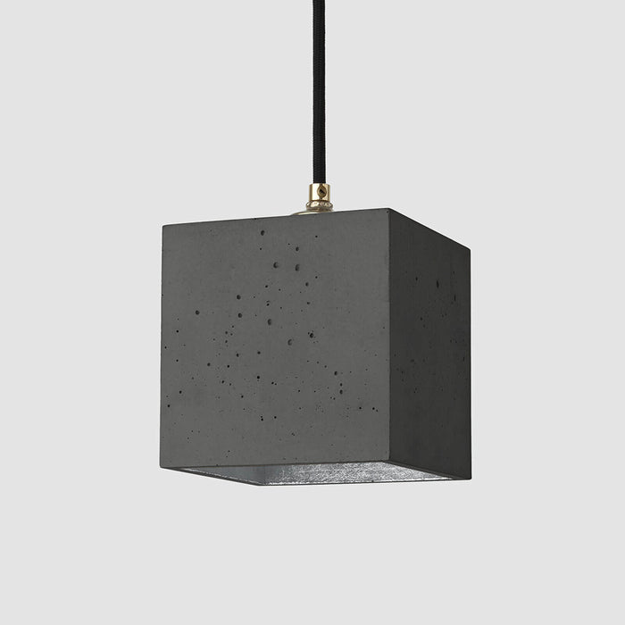 Concrete Cubic Pendant Light
