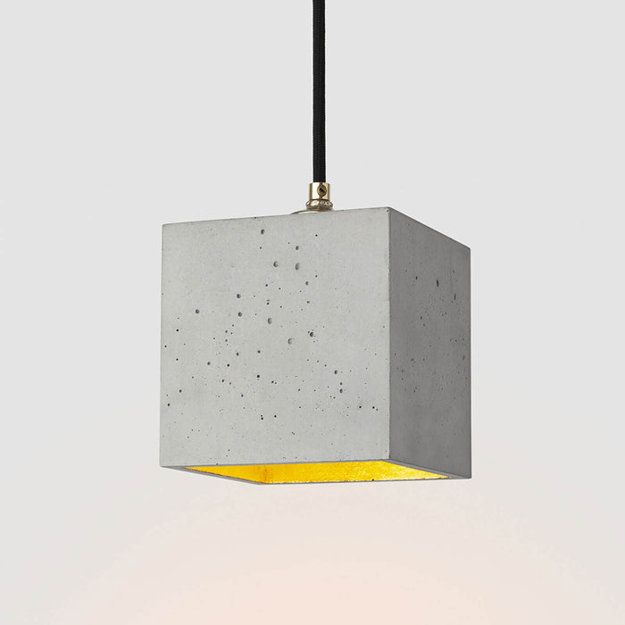 Concrete Cubic Pendant Light