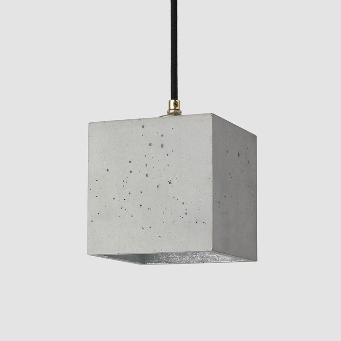 Concrete Cubic Pendant Light