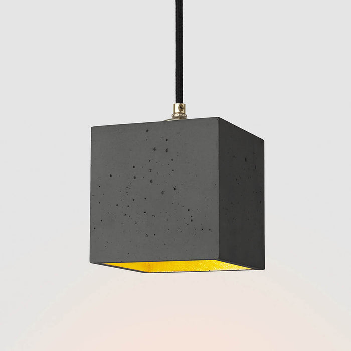 Concrete Cubic Pendant Light
