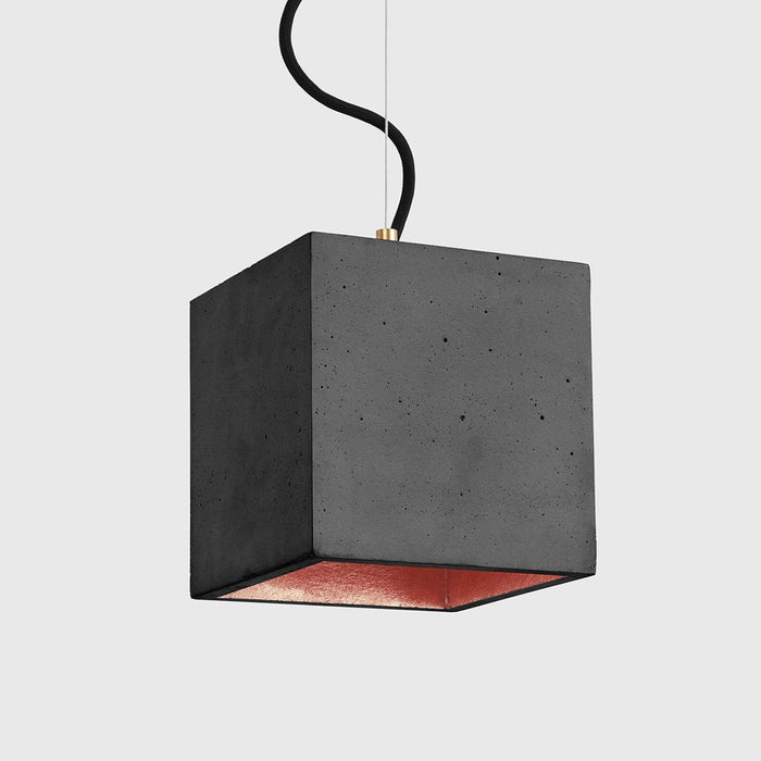 Concrete Cubic Pendant Light