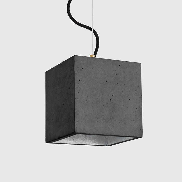 Concrete Cubic Pendant Light