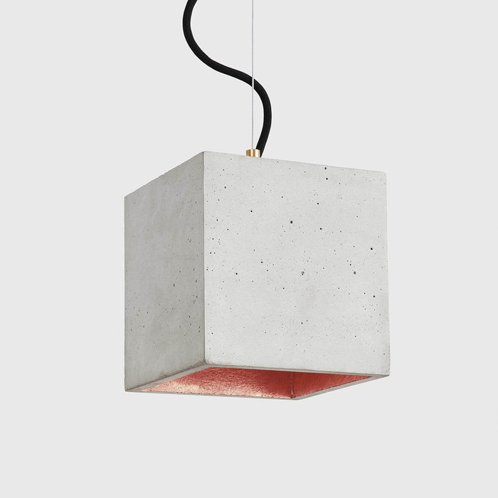 Concrete Cubic Pendant Light