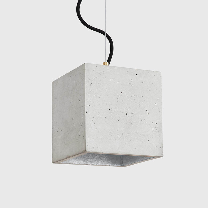 Concrete Cubic Pendant Light