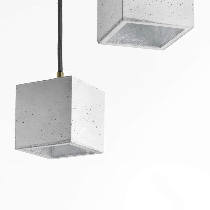 Concrete Cubic Pendant Light