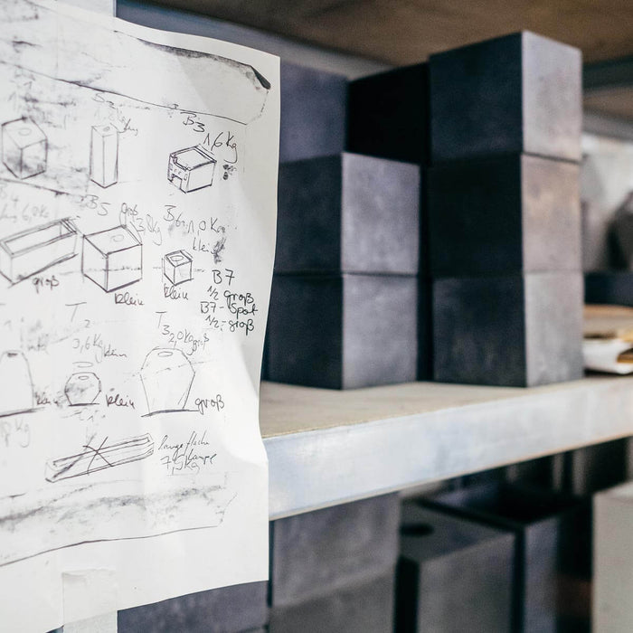 Concrete Cubic Wall Light