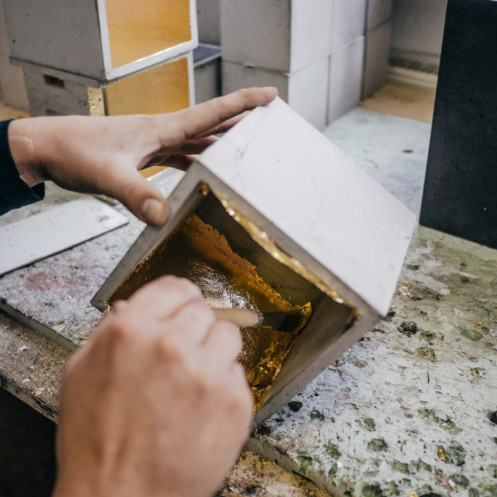 Concrete Cubic Wall Light