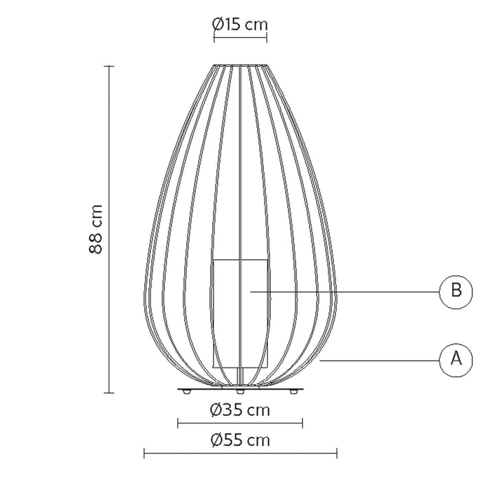 Cell Outdoor Floor Lamp