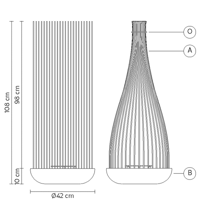 Don't Touch Outdoor Floor Lamp