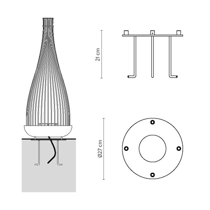 Don't Touch Outdoor Floor Lamp