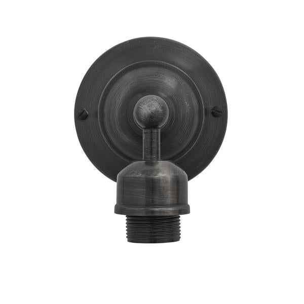 Orlando Cylinder Wire Cage Retro Sconce Wall Light - Dark Pewter