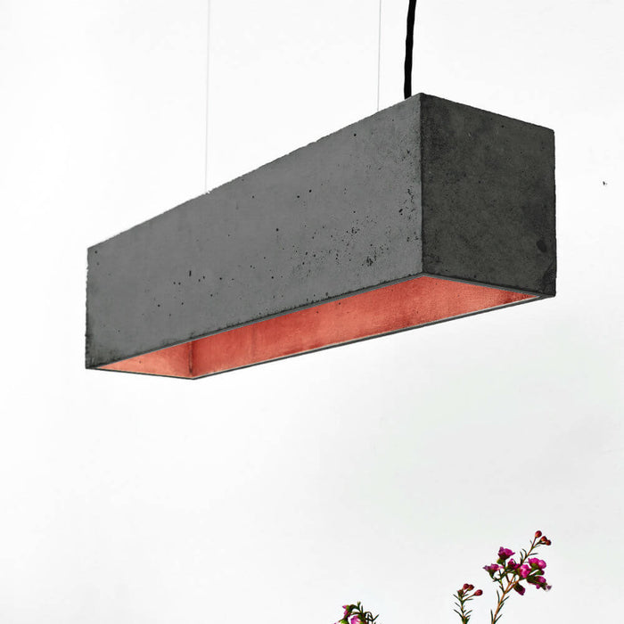 B4 Rectangular Concrete Pendant Light