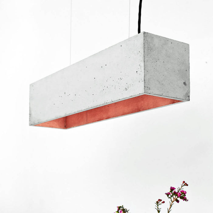 B4 Rectangular Concrete Pendant Light