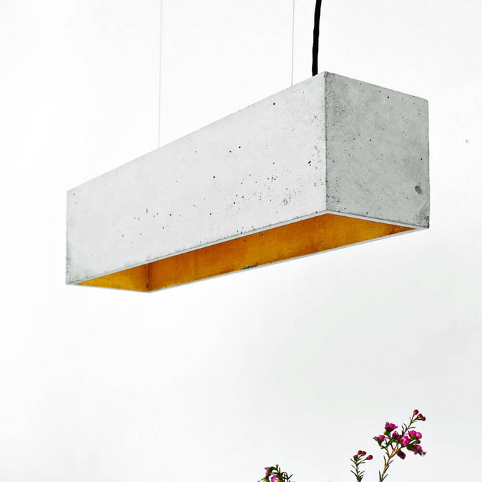 B4 Rectangular Concrete Pendant Light