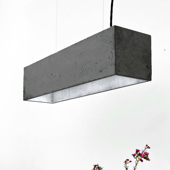 B4 Rectangular Concrete Pendant Light