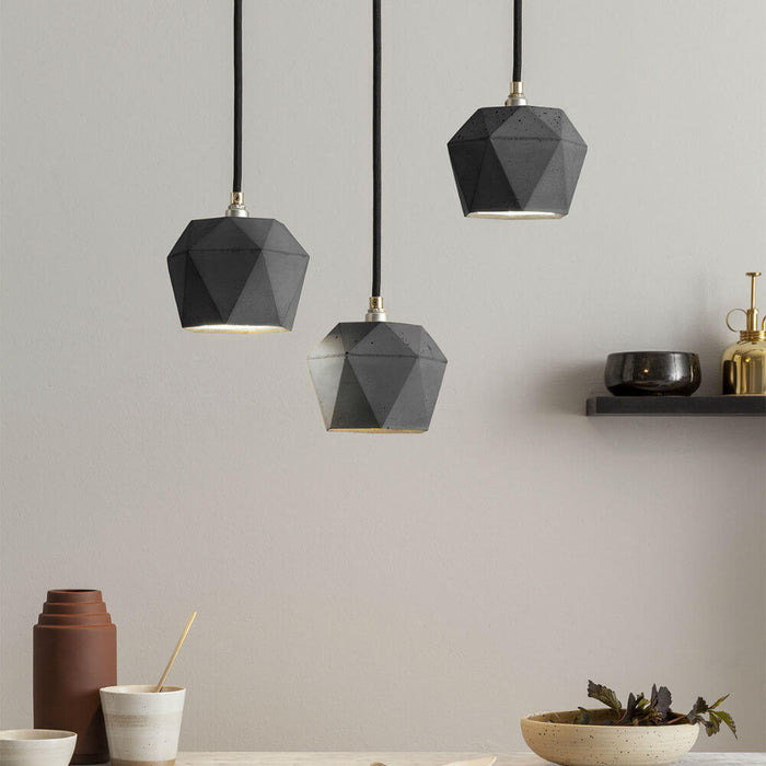 T2 Concrete Bundle Pendant Lights