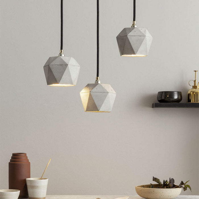 T2 Concrete Bundle Pendant Lights