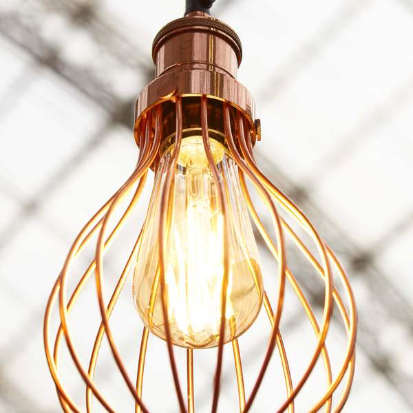 Vintage Balloon Cage Pendant Light