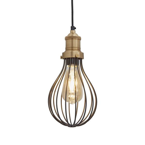 Vintage Balloon Cage Pendant Light