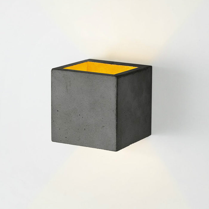 Concrete Cubic Wall Light