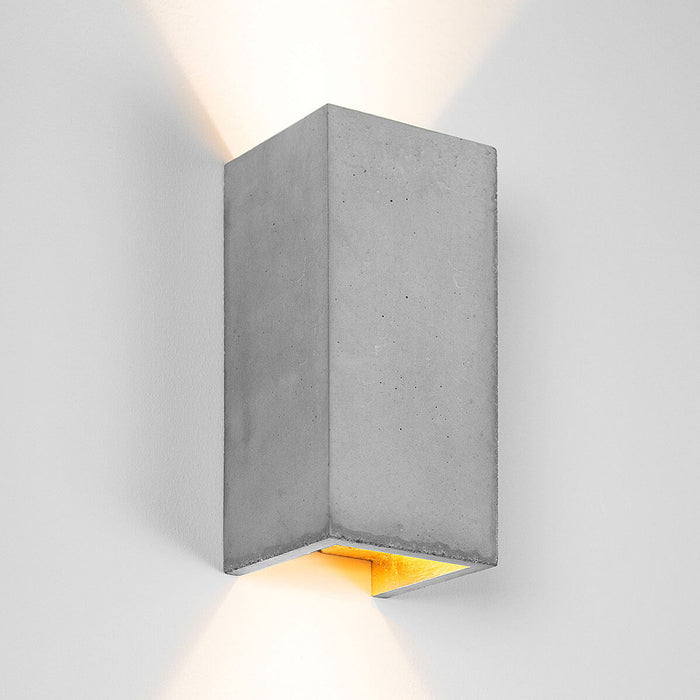 Concrete Rectangular Wall Light