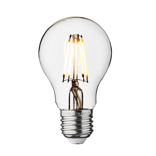 Vintage LED Edison Bulb Old Filament Lamp - 5W E27 Classic A60