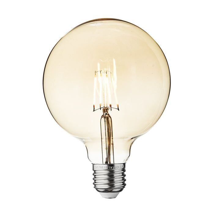 Vintage LED Edison Bulb Old Filament Lamp - 5W E27 Globe G125