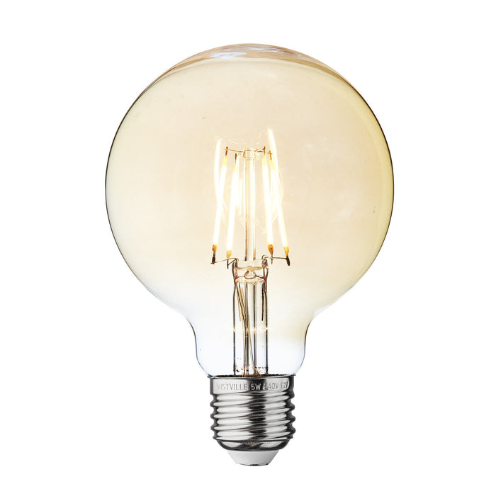 Vintage LED Edison Bulb Old Filament Lamp - 5W E27 Small Globe G95