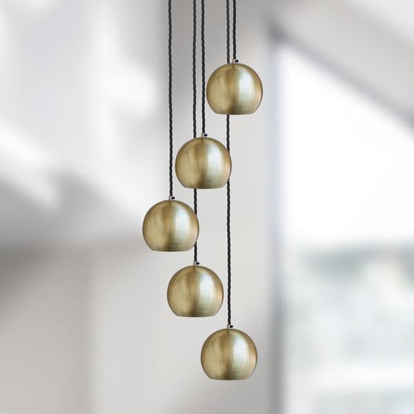 The Globe Collection Pendant Light - Brass